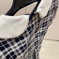 120 チェックワンピの画像