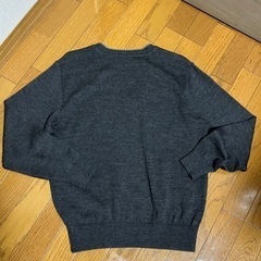 川崎市立高等学校　セーター　　チャコールグレー　Lの画像