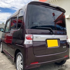 月々8千円〜分割可❗️車検2年付き！【名義変更代込み】広い車内！人気車‼️ダイハツ タントカスタムXリミテッド☆HDDナビ付き☆TV視聴可☆バックカメラ付き☆純正アルミ☆便利なパワースライドドア☆ドライブレコーダー付きのフル装備☆そのまま乗って帰れます‼️の画像