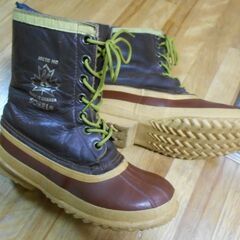SOREL カナダ製　旧ソレル　カウフマン　KAUFMAN　稀少　カエデマーク　インナー洗濯済　スノーブーツ　24.0cm位　USEDの画像