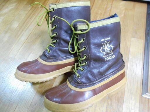 SOREL カナダ製　旧ソレル　カウフマン　KAUFMAN　稀少　カエデマーク　インナー洗濯済　スノーブーツ　24.0cm位　USED