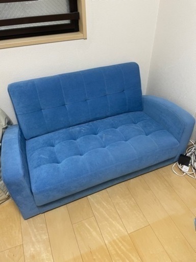 デニム風ブルー色ソファ 【公式通販】