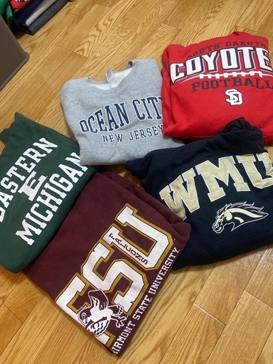 Lサイズのみ！リバースウィーブ含む輸入古着パーカー/スウェット5着セット