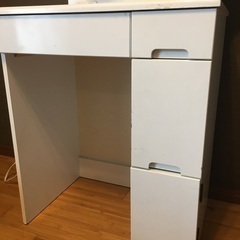 ドレッサー　木製　ホワイトの画像