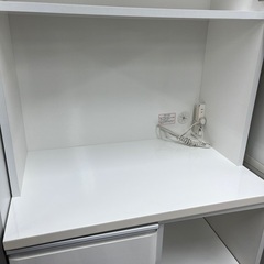 J1698 ニトリ NITORI  食器棚  キッチンボード KRISNA クリスナ 80KB  キッチン収納 クリーニング済みの画像