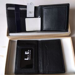 【新品】ブランドLimited Editionカード入付牛皮黒色...