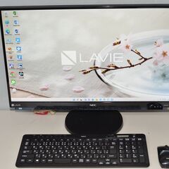 一体型パソコン 最新Windows11+office NEC GD254DCAA 高性能core i5-7200U/大容量HDD3TB/メモリー8GB/23.8インチ/DVDマルチ/無線/WEBカメラ