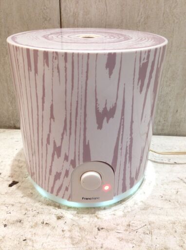 ★6326★Franc franc　フランフラン　アロマ超音波加湿器　AromaLogHumidifier　丸太木目　加湿器　乾燥対策