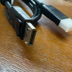 ★ディスプレイケーブル☆DisplayPort★1.5ｍ　黒色★未使用品★シンプルデザイン★の画像