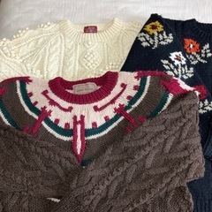 セーター3点　無料です　取引先決定しました