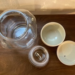 ライスストッカー & 陶器おひつの画像