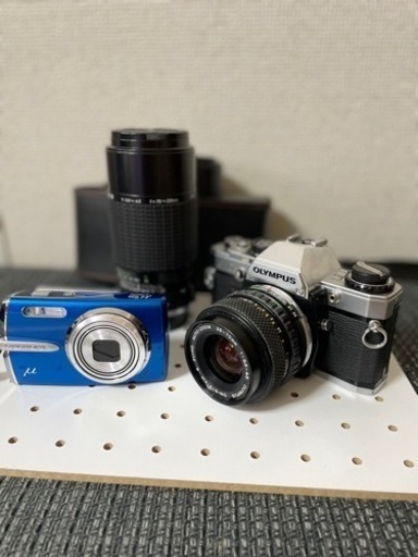 レトロなオリンパス一眼レフ、望遠レンズ
