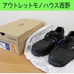 新品 ミズノ 安全靴 27.5cm EEE 黒 F1GA2100...