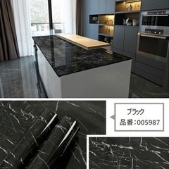 壁紙シール 幅61cmx長さ5M のり付き 大理石シート リメイクシート はがせる 賃貸 カッティングシート 防水 浴室 キッチン リフォーム 貼り付け簡単 補修 模様替えの画像
