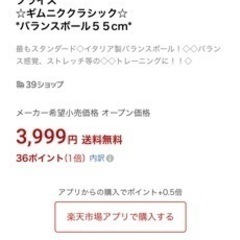 バランスボールの画像