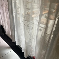 レースカーテン　3枚の画像