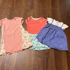 【受け渡し決定済み】女の子夏服　ワンピース　90サイズ、100サ...