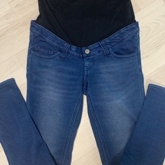 【取引予定者決定/無料】妊婦用ジーンズ　裏起毛　Mサイズ