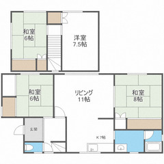 🥰オーナー直！ペット可4LDK戸建て、一部リフォーム済み、灯油暖...