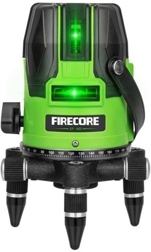 【ラインレーザー】 5ライン グリーンFirecore EP-400 3WAY