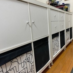 IKEA イケア　キャビネット(布の引き出し付き)