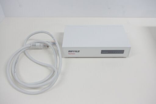 BUFFALO スイッチングハブ LSW4-GT-5NS/WH