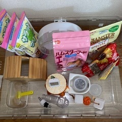 ハムスター飼育セット　写真に映っているもの全て差し上げます。の画像