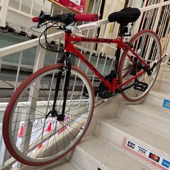 NEXTYLE ロードバイク 28インチ 変速あり レッド【ユー...