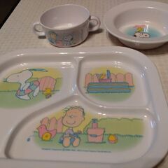 スヌーピー食器セットの画像
