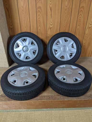 軽自動車用タイヤホイール付き　中古品