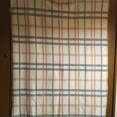 チェックデザインの毛布の画像