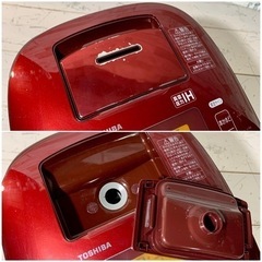 【ご成約済み🐾】TOSHIBA 5.5合炊き✨ 炊飯器⭕️ レッドカラー🌟 微訳アリの画像