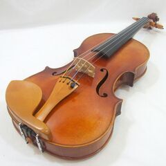 メンテ済み モダン ドイツ製 60s Joseph Schuster ヨーゼフ シュスター バイオリン 虎杢 柘植 4/4 モダンサウンド ボックスウッドフィッテング 虎杢 ドミナント弦 本体のみ 心地良い音色 手渡し 試奏歓迎 全国発送対応 中古バイオリン 名古屋近郊 愛知県清須市より 管理（カ）K7490の画像