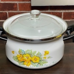 未使用品 象印 ホーロー鍋 18cm
