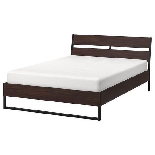 【1週間限定総額10万円早い者勝！】IKEA ダブルベッド TRYSIL トリスィル マットレス　セット