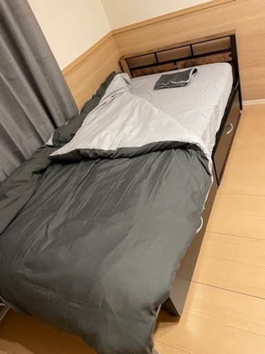 ニトリ シングルベット＆マットレス＆シーツカバー