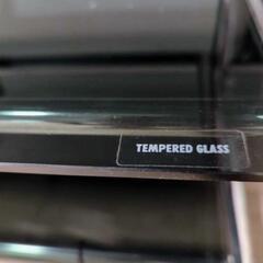 ガラス製3段ラック棚　ブラック   tempered glass の画像