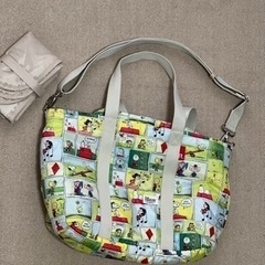 スヌーピー 大容量 キルティングマザーズバッグ