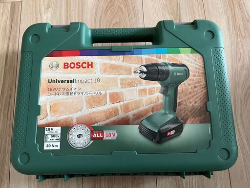 ★新品ボッシュ(BOSCH) 18Vバッテリーコードレス振動ドライバードリル UID118_7,900円★