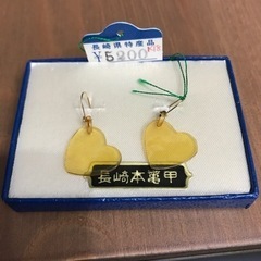 べっこう　ピアス　ハートの画像