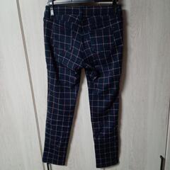 本日まで掲載！10月末処分予定。さらにお値下げ中！中古品 中もこもこチェック柄ズボンの画像