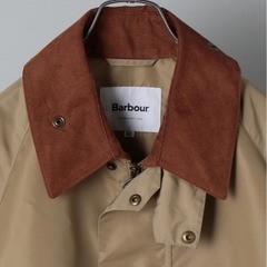 Barbour バブアー SHIPS シップス 別注 TRANSPORT トランスポート ナイロン ジャケット アウター コーデュロイ ベージュ 36 撥水 コラボ 希少 名品 正規品 古着 カジュアル スポーツウェア モード ドレス ビジネスの画像