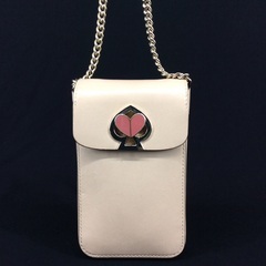 ケイトスペード ニューヨーク ソフトピンクレザー ななめがけショ...