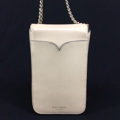 ケイトスペード ニューヨーク ソフトピンクレザー ななめがけショルダーポーチ クロスボディ iPhoneケースの画像