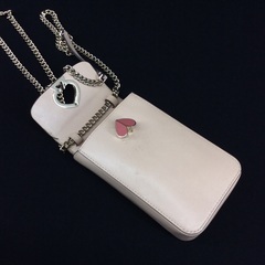 ケイトスペード ニューヨーク ソフトピンクレザー ななめがけショルダーポーチ クロスボディ iPhoneケースの画像