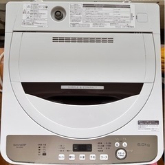 全自動洗濯機 6kg 2020年製 シャープ
