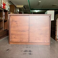 未使用訳あり 天然木アルダー材を使用した薄型収納ラック 120幅...