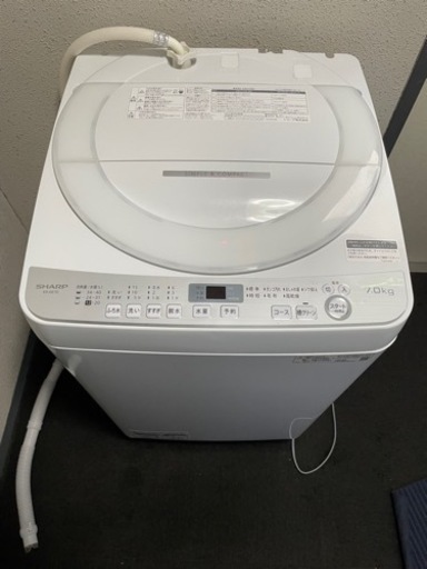 【値下げしました】シャープ　SHARP 全自動洗濯機 ES-GE7E-W 2020年11月発売モデル