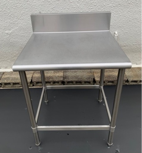 業務用 コンロ台 作業台 調理台 650×600×800+150 厨房機材 飲食店 キッチン 用品 店舗 居酒屋 飲食店 ガス台 バックガード付き 大阪