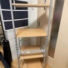 キャスター付き収納棚(コンセント有り)の画像